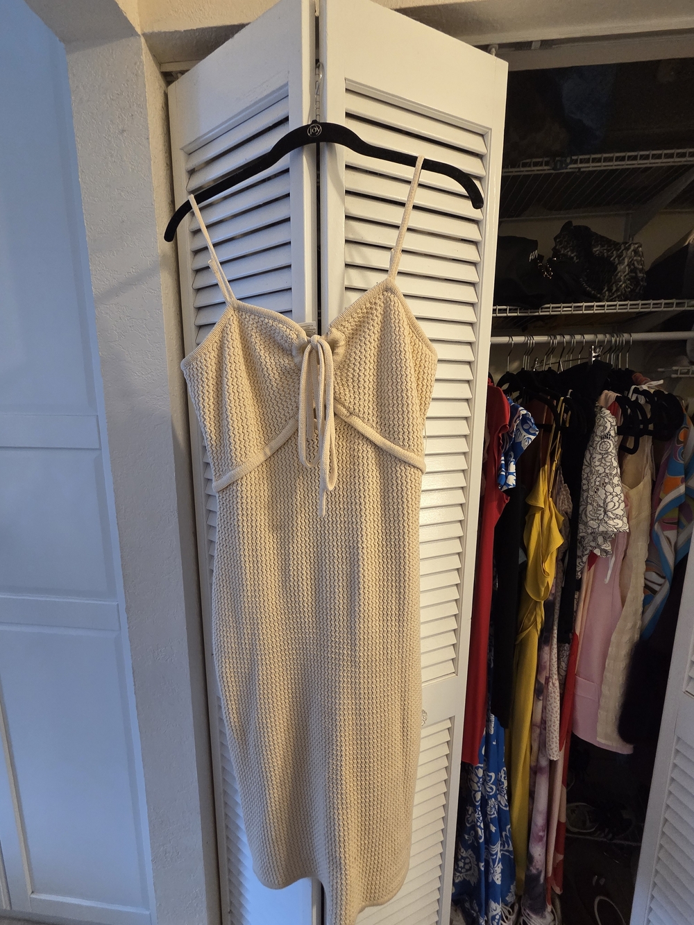 Hoyse Of Harlow Knit Midi Dress in Cream
